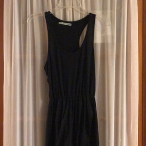 Maxi dress with open front